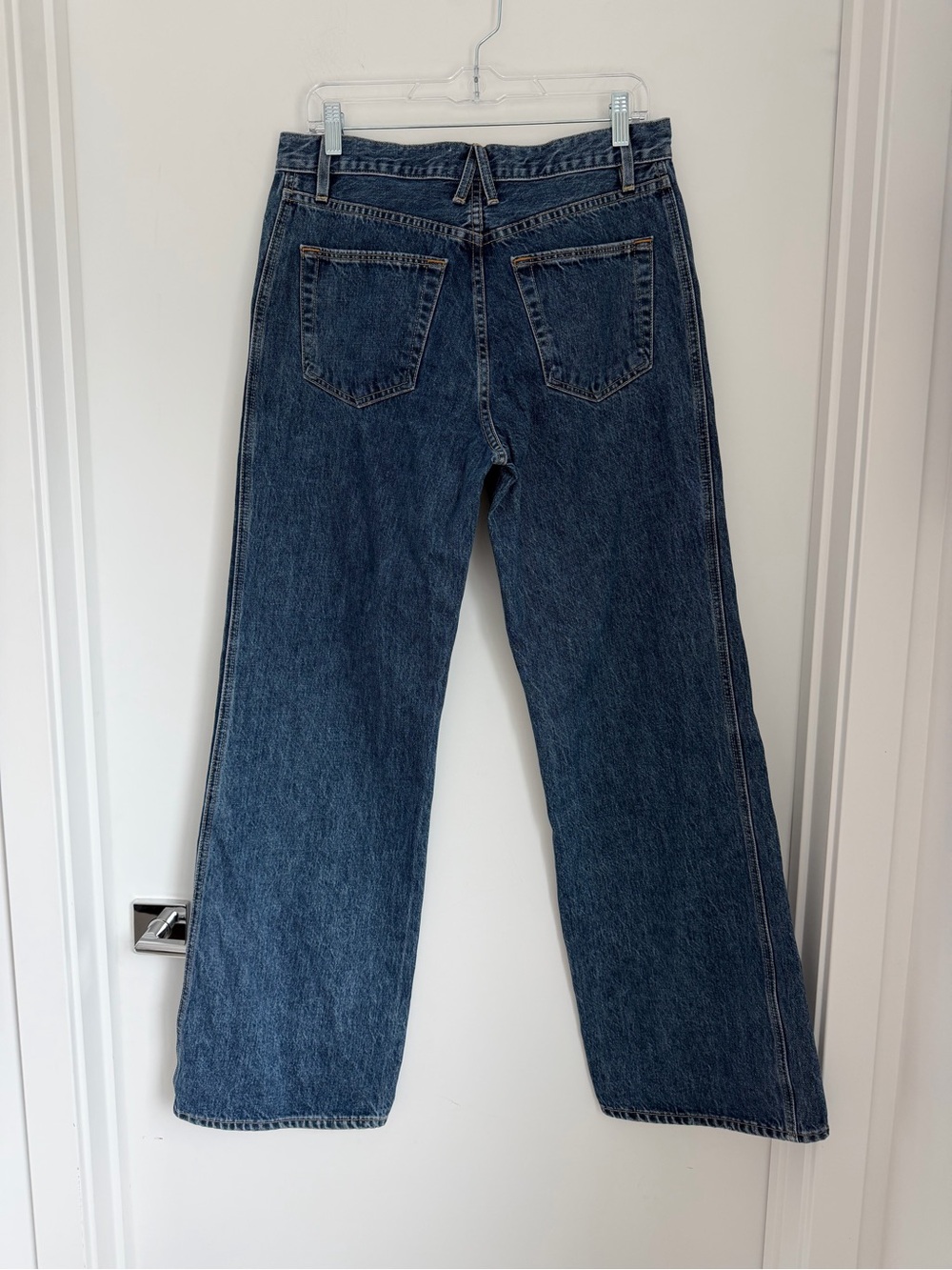 SLVRLAKE 28 Grace Double Seam Wide Leg Jeans Forbidden Love - Picture 8 of 13